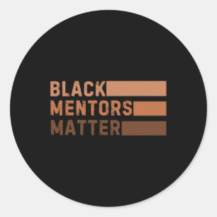 Sticker Rond Mentors noirs Problème Mois de l'histoire des Noir