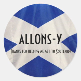 Sticker Rond M'envoyer à Aberdeen