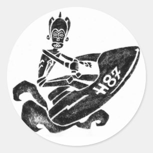 Sticker Rond Mer-Doo géniale