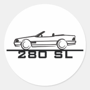 Sticker Rond Mercedes 280 SL Type 129