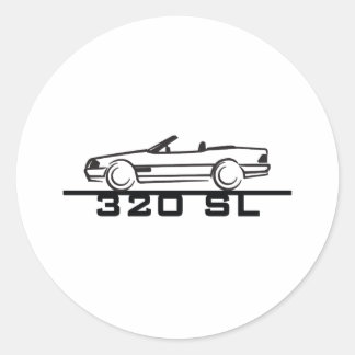 Sticker Rond Mercedes 320 SL Type 129