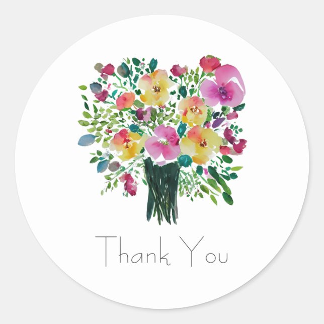 Sticker Rond Merci (Devant)