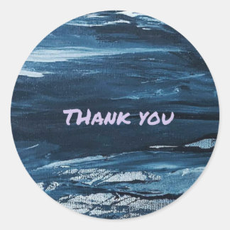 STICKER ROND MERCI