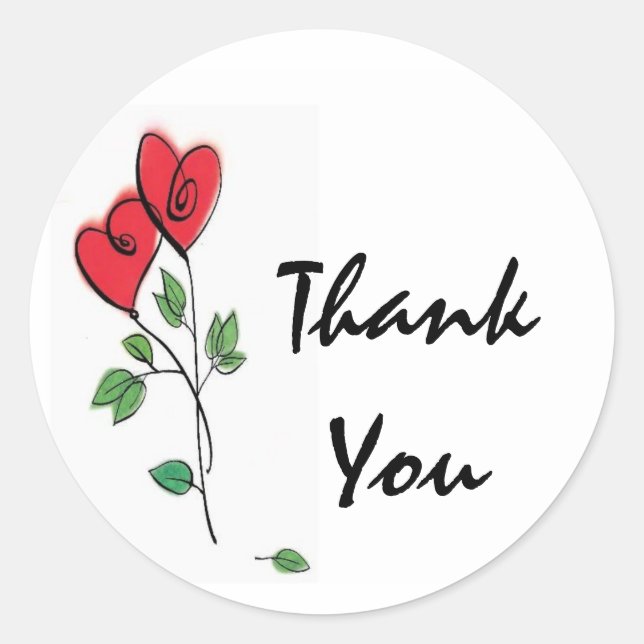 Sticker Rond Merci (Devant)