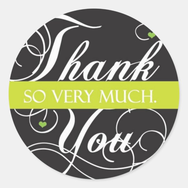 Sticker Rond Merci (Devant)