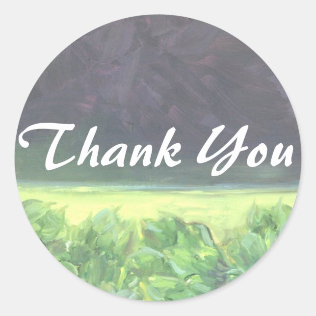 Sticker Rond Merci (Devant)
