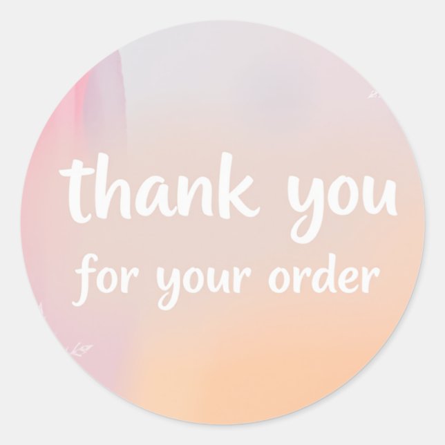 Sticker Rond merci (Devant)