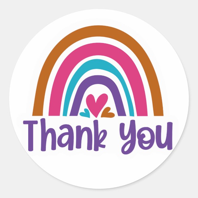 Sticker Rond Merci (Devant)