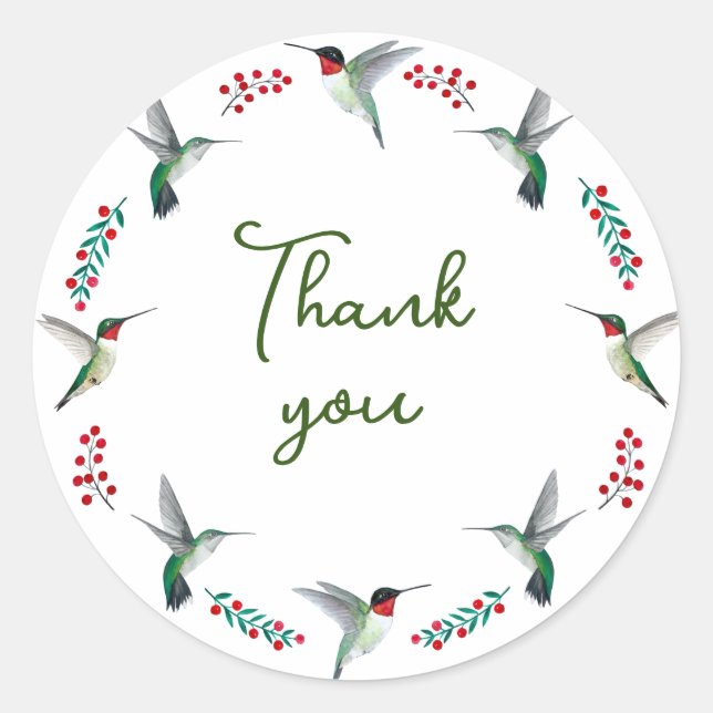 Sticker Rond Merci (Devant)