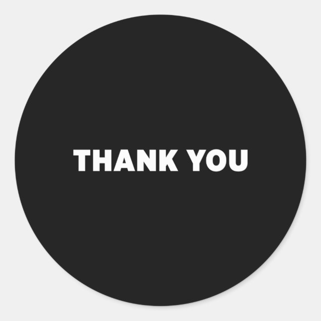 Sticker Rond Merci (Devant)