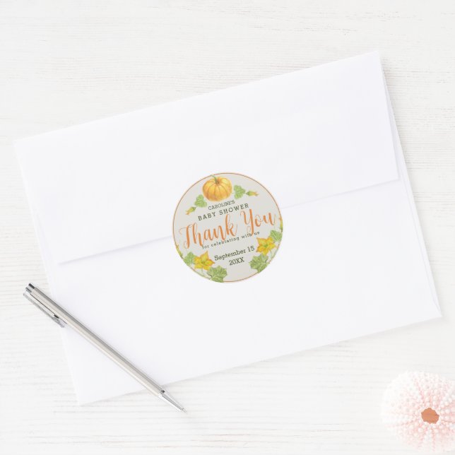 Sticker Rond merci (Enveloppe)