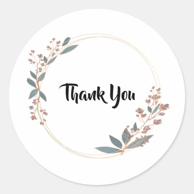 Sticker Rond Merci  (Devant)