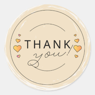 Sticker Rond Merci