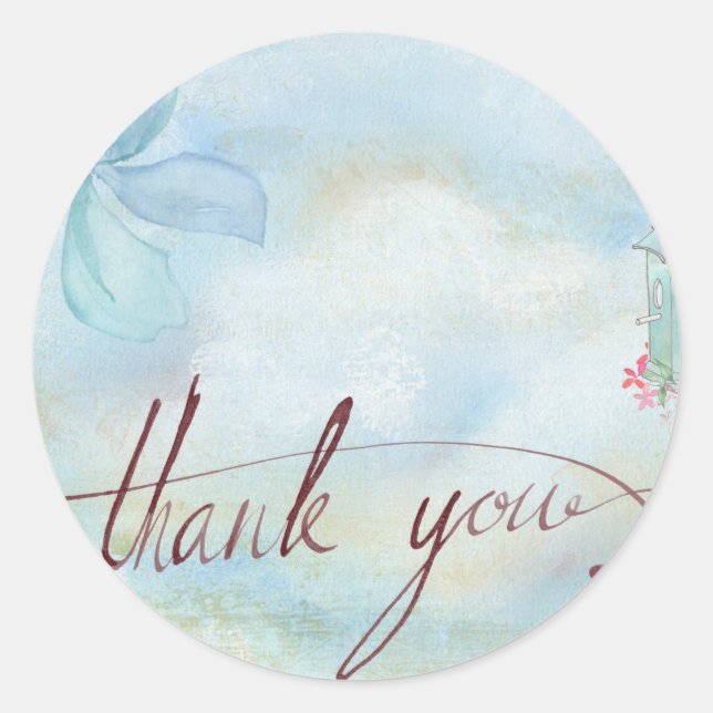 Sticker Rond merci (Devant)