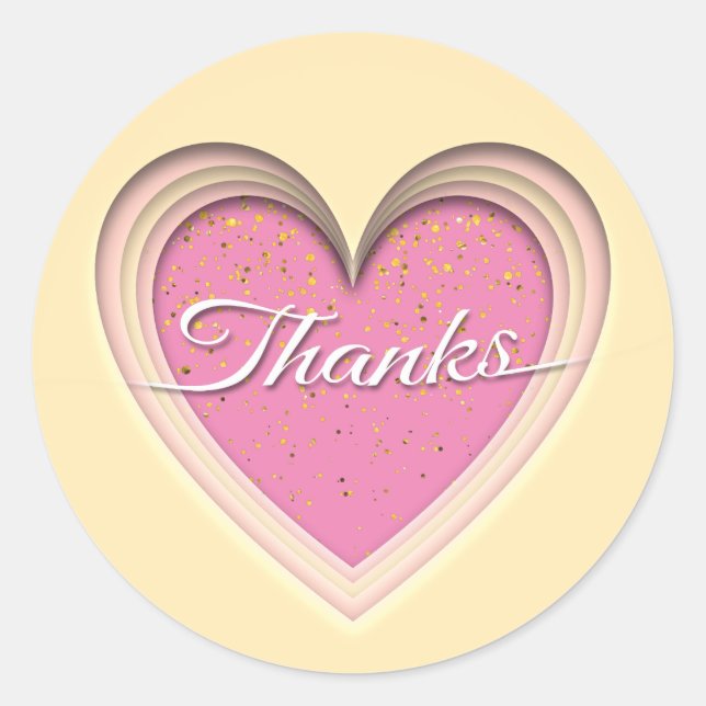 Sticker Rond Merci  (Devant)