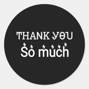 Sticker Rond Merci