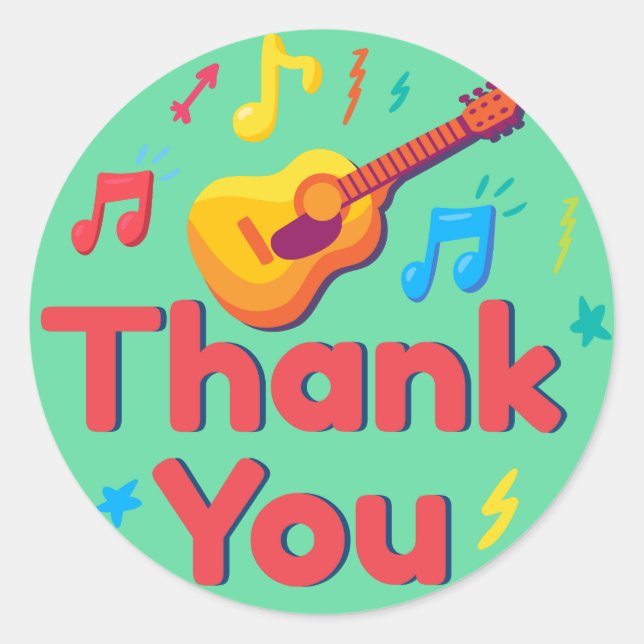 Sticker Rond Merci (Devant)