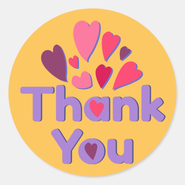 Sticker Rond Merci (Devant)