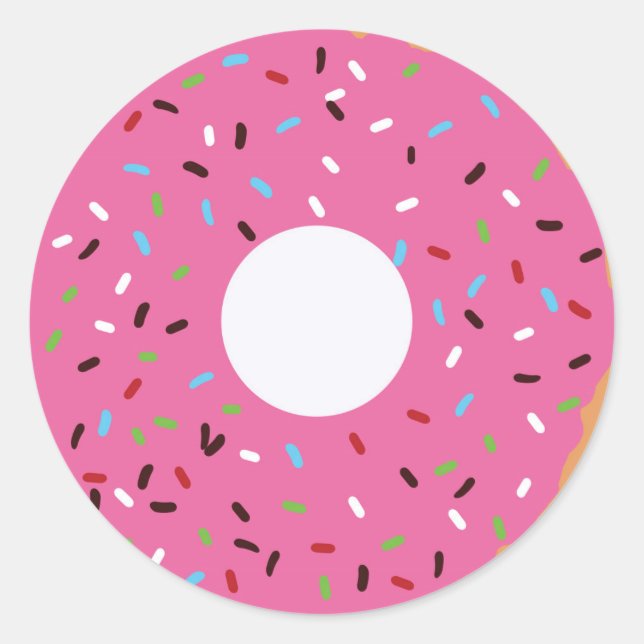 Sticker Rond Merci à Donut (Devant)