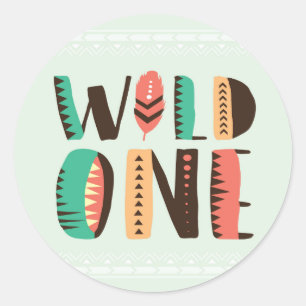 Sticker Rond Merci africain amérindien