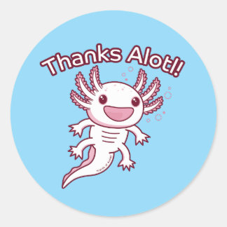Sticker Rond Merci Alotl ! - AXOLOTL
