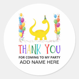 Sticker Rond Merci Anniversaire