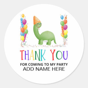 Sticker Rond Merci Anniversaire