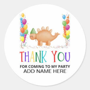 Sticker Rond Merci Anniversaire