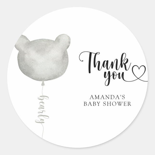 Sticker Rond Merci beaucoup (Devant)