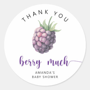 Sticker Rond Merci beaucoup