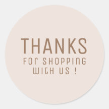 MERCI BEAUCOUP Minimaliste Rose Classi Rond