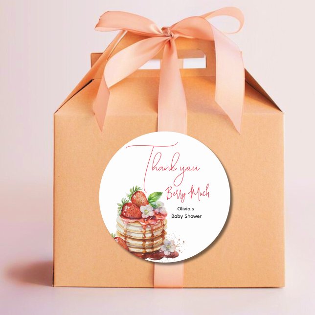 Sticker Rond Merci beaucoup pour votre baie (Créateur téléchargé)