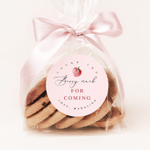 Sticker Rond Merci berry beaucoup pour venir