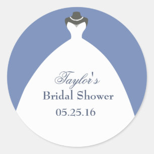 Sticker Rond Merci blanc Mariage