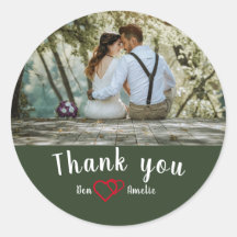 Sticker rond Merci classique