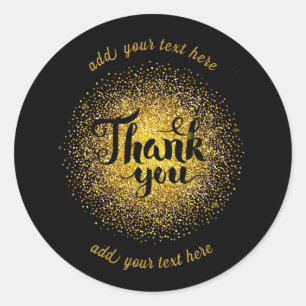 Sticker rond Merci classique