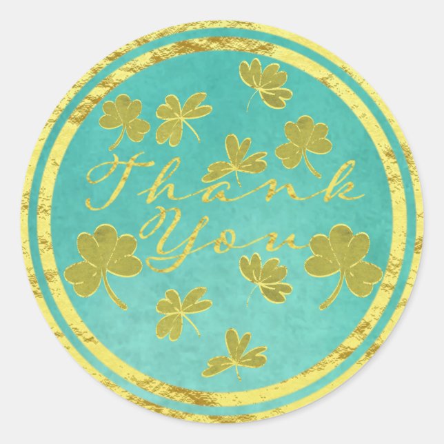 Sticker rond Merci classique (Devant)