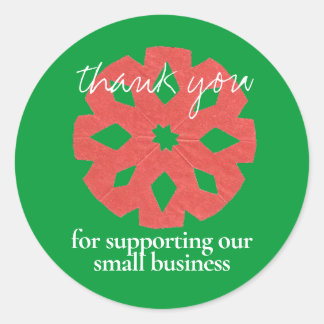 Sticker Rond Merci client - Ventes vacances