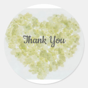 Sticker Rond Merci ~ Coeur