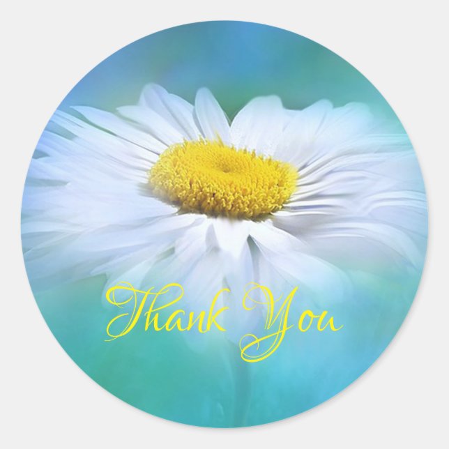 Sticker Rond Merci Daisy (Devant)
