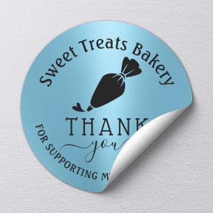 Sticker Rond Merci De Boulangerie Cupcake Pour Votre Commande B