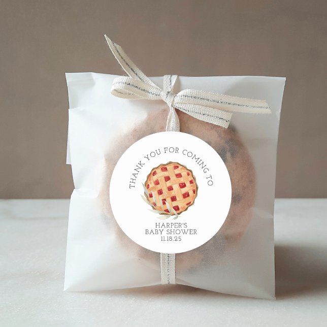 Sticker Rond Merci de cuisson à gâteau à l'aquarelle (Créateur téléchargé)