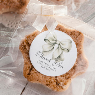 Sticker Rond Merci de Fête des mariées de jolie boîte personnal