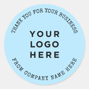 Sticker Rond Merci De Logo Personnalisé Pour Votre Entreprise