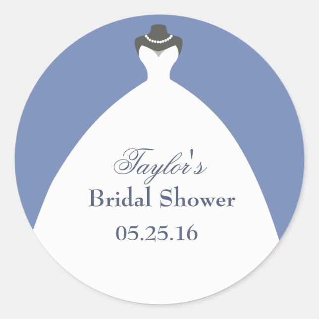 Sticker Rond Merci de  Mariage blanc (Devant)