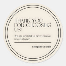 merci de nous avoir choisis