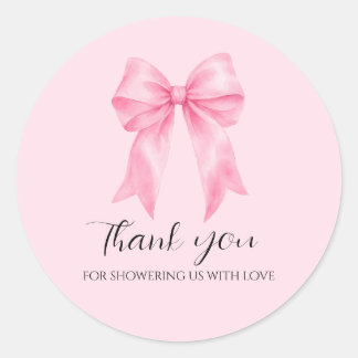 Sticker Rond Merci de nous avoir comblés d'amour avec des autoc