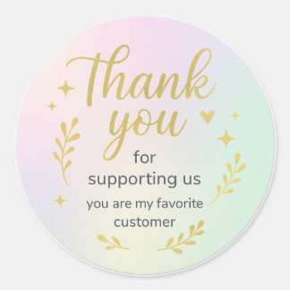 Sticker Rond Merci de Nous Soutenir – Client Privilégié