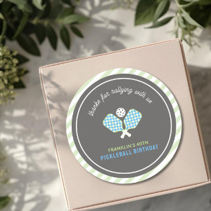 Sticker Rond Merci de s'être rassemblés pour Green & Blue Pickl