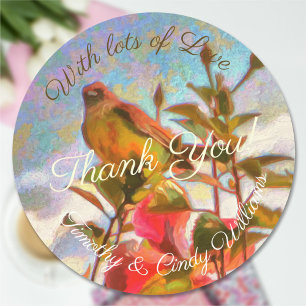 Sticker Rond Merci de visiteur de terrasse 2338